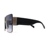 Womens Luxury Flat Top Thick Temple Mafia Sunglasses