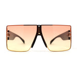 Womens Luxury Flat Top Thick Temple Mafia Sunglasses