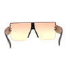 Womens Luxury Flat Top Thick Temple Mafia Sunglasses