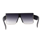 Womens Luxury Flat Top Thick Temple Mafia Sunglasses