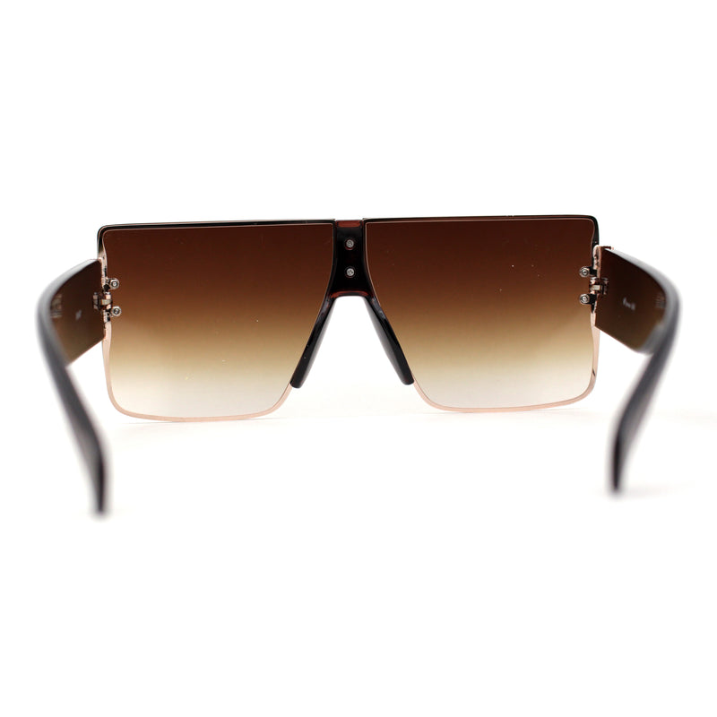 Womens Luxury Flat Top Thick Temple Mafia Sunglasses