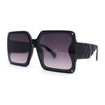 Mod Womens Exposed Lens Rectangle Butterfly Fashion Sunglasses