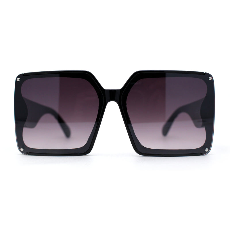 Mod Womens Exposed Lens Rectangle Butterfly Fashion Sunglasses