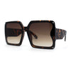 Mod Womens Exposed Lens Rectangle Butterfly Fashion Sunglasses