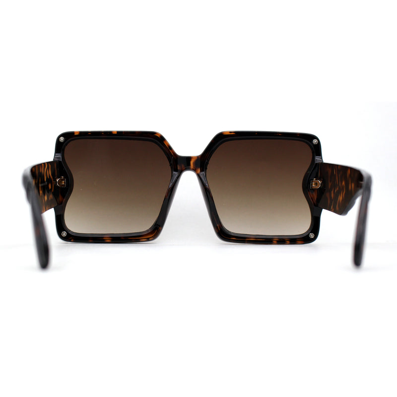 Mod Womens Exposed Lens Rectangle Butterfly Fashion Sunglasses