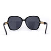 Mod Womens Exposed Lens Thick Chain Arm Butterfly Sunglasses