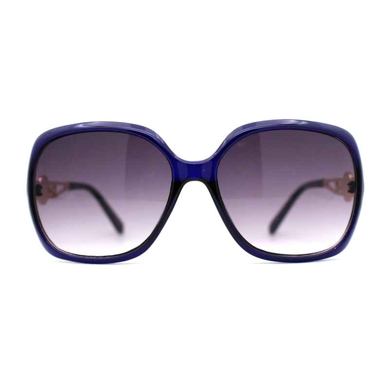 Womens 90s Designer Lion Jewel Badge Butterfly Sunglasses