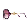 Womens 90s Designer Lion Jewel Badge Butterfly Sunglasses