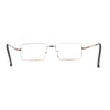 Squared Rectangle Dad Style Metal Rim Eye Glasses