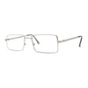 Squared Rectangle Dad Style Metal Rim Eye Glasses