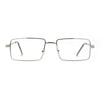 Squared Rectangle Dad Style Metal Rim Eye Glasses