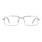 Squared Rectangle Dad Style Metal Rim Eye Glasses