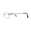 Squared Rectangle Dad Style Metal Rim Eye Glasses