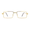 Squared Rectangle Dad Style Metal Rim Eye Glasses