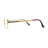 Squared Rectangle Dad Style Metal Rim Eye Glasses
