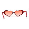 Womens Iridescent Rhinestone Bling Bubbly Heart Shape Sunglasses