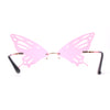 Rimless Butterfly Wing Unique Party Shade Sunglasses