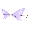 Rimless Butterfly Wing Unique Party Shade Sunglasses