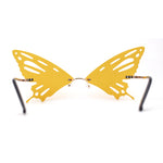 Rimless Butterfly Wing Unique Party Shade Sunglasses