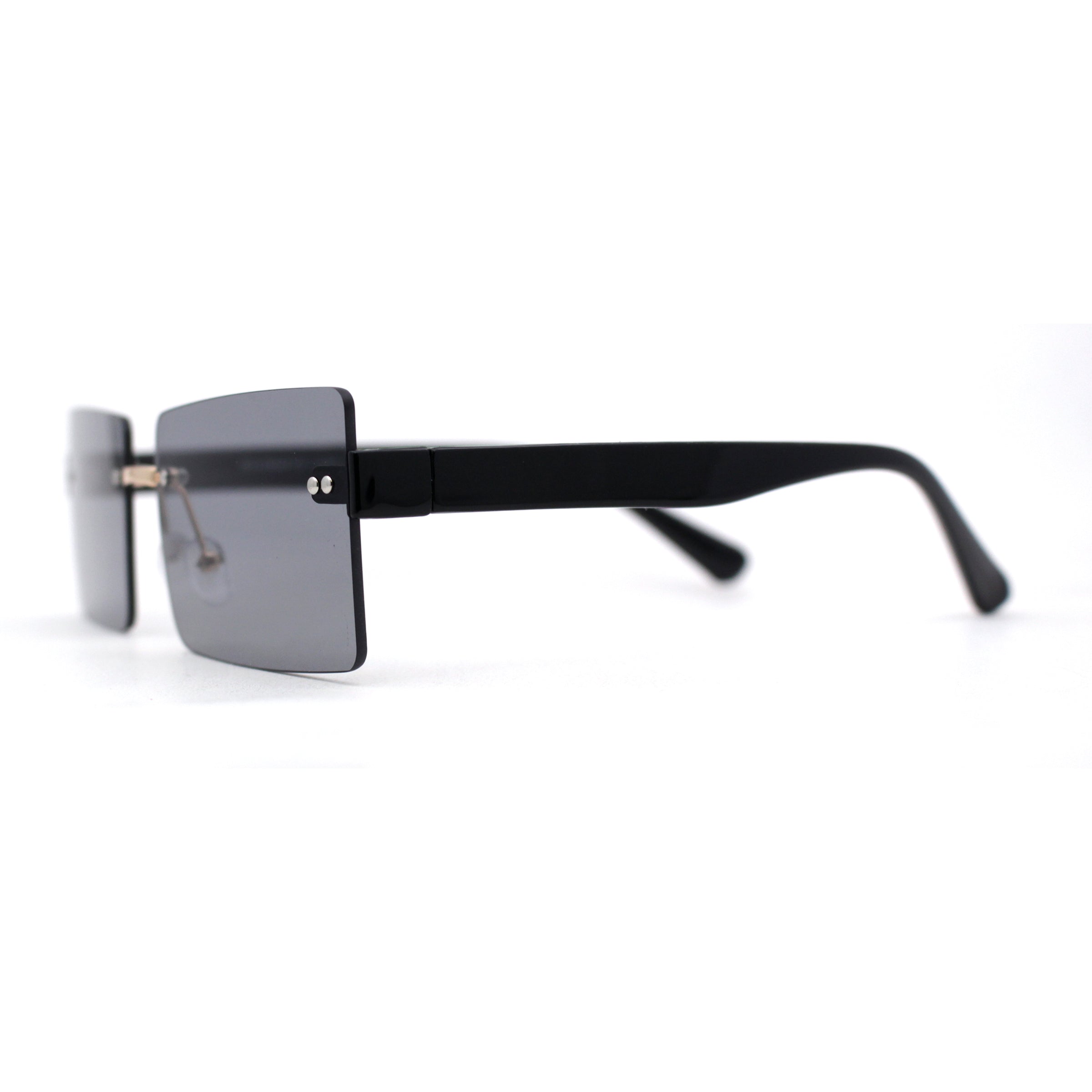 Luxury Designer Sunglasses Framless Metal Rectangle Sun Glasses Men Women  Summer Uv400 Eyewear - Temu