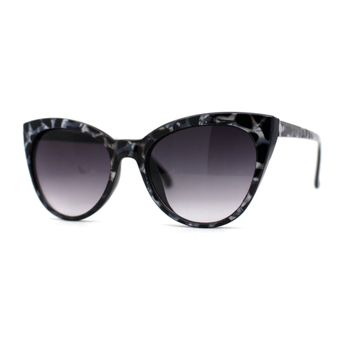 Womens Pearl Color Cat Eye Sunglasses