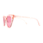 Womens Pearl Color Cat Eye Sunglasses