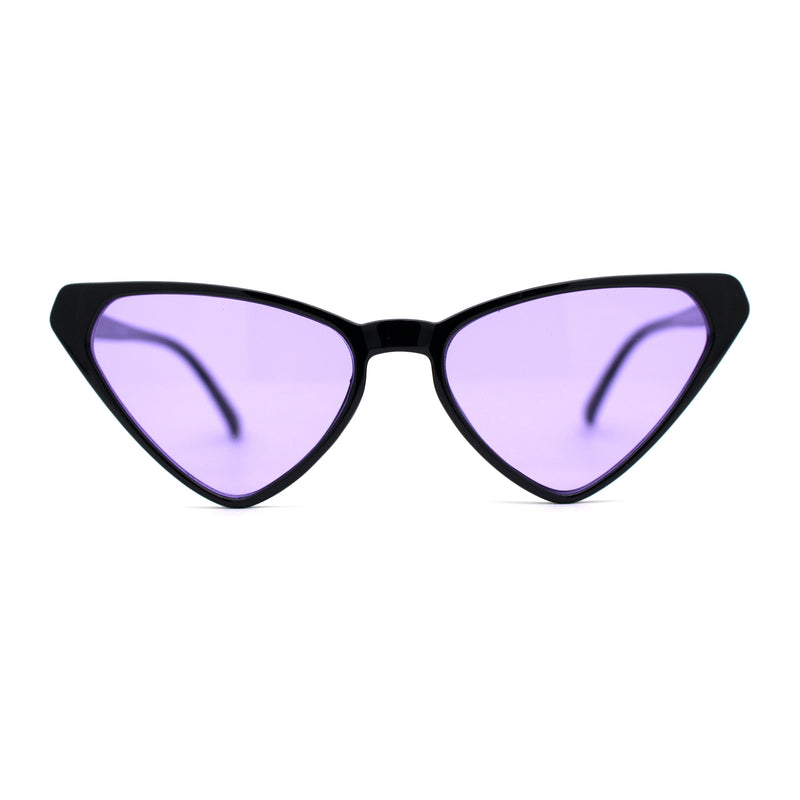 Womens Hippie Thin Plastic Goth Mod Cat Eye Sunglasses