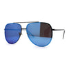 Mens 90s Rimless Officer Style Mirrored Lens Air Force Sunglasses