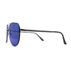 Mens 90s Rimless Officer Style Mirrored Lens Air Force Sunglasses