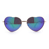 Iconic Color Mirror Heart Shape Metal Rim Peacenik Love Sunglasses