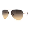 Half Frame Rimless Classic Air Force Officer Fashion Sunglasses