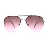 Half Frame Rimless Classic Air Force Officer Fashion Sunglasses