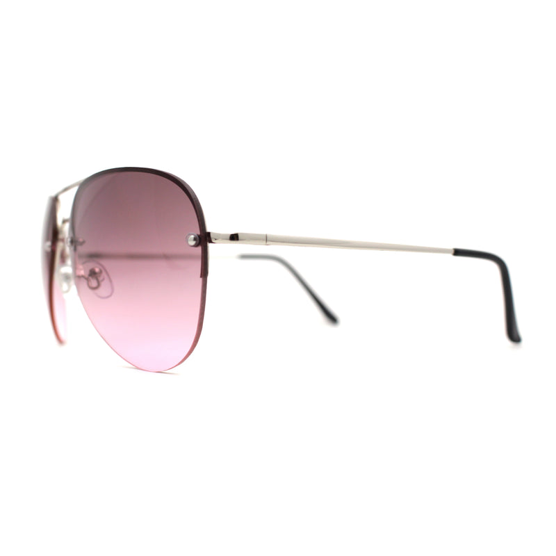 Half Frame Rimless Classic Air Force Officer Fashion Sunglasses