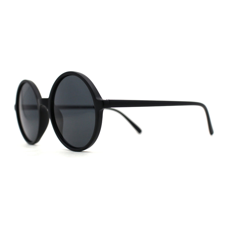 Round Circle Lens Wizard Plastic Mod Fashion Sunglasses