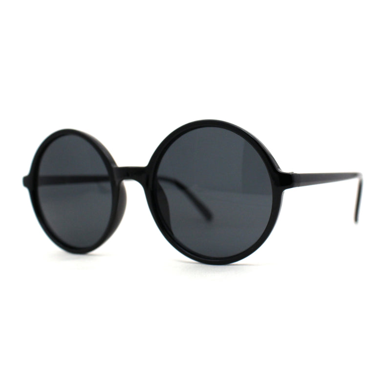 Round Circle Lens Wizard Plastic Mod Fashion Sunglasses