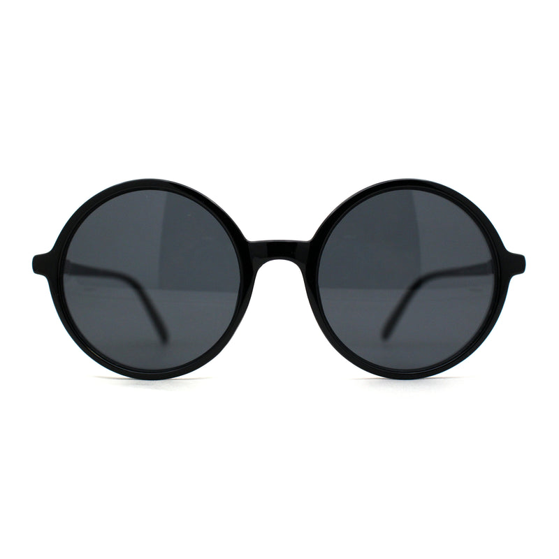 Round Circle Lens Wizard Plastic Mod Fashion Sunglasses
