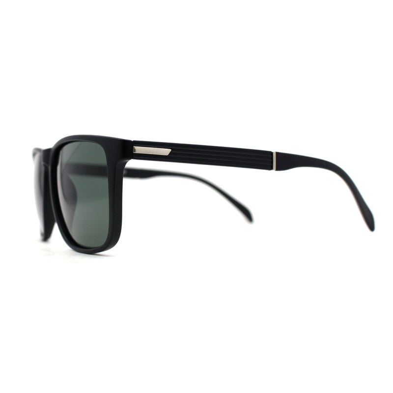 Polarized Gentlemens Classic Fashion Horn Rim Sunglasses