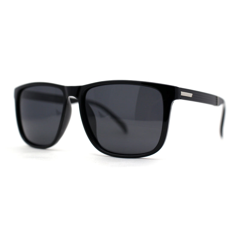 Polarized Gentlemens Classic Fashion Horn Rim Sunglasses