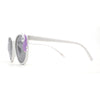 Girls Plastic Unicorn Charm Thin Plastic Round Horn Rim Sunglasses