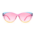 Girls Tie Dye Hippie Color Classic Cat Eye Sunglasses