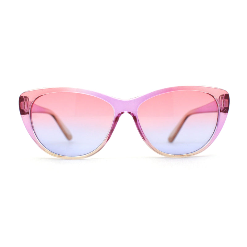 Girls Tie Dye Hippie Color Classic Cat Eye Sunglasses