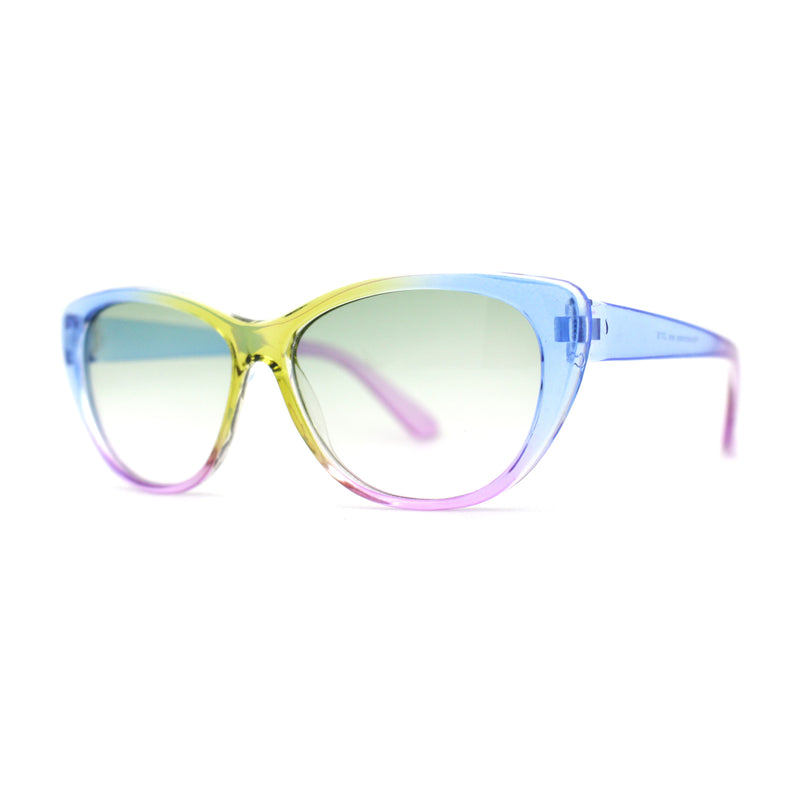 Girls Tie Dye Hippie Color Classic Cat Eye Sunglasses