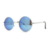 Color Mirror Iconic Hippie Round Circle Lens Metal Sunglasses