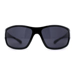 Locs All Black Gangster Sport Wrap Sunglasses