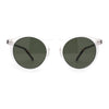 Gentlemans Fashion Round Keyhole High Temple Horned Sunglasses