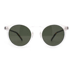 Gentlemans Fashion Round Keyhole High Temple Horned Sunglasses