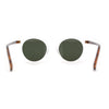 Gentlemans Fashion Round Keyhole High Temple Horned Sunglasses