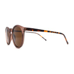 Gentlemans Fashion Round Keyhole High Temple Horned Sunglasses