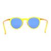 Gentlemans Fashion Round Keyhole High Temple Horned Sunglasses