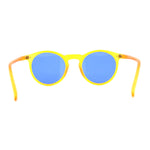 Gentlemans Fashion Round Keyhole High Temple Horned Sunglasses